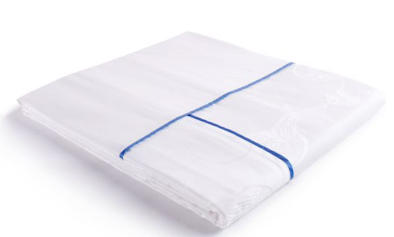 提花被套、雙排絲帶(橫一豎一)